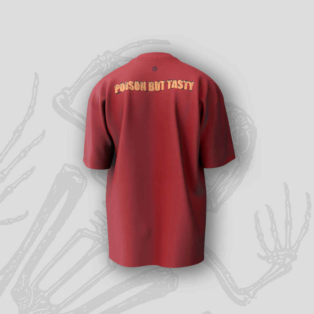 STAY TOXIC OVERSIZED T-SHIRT (RED)