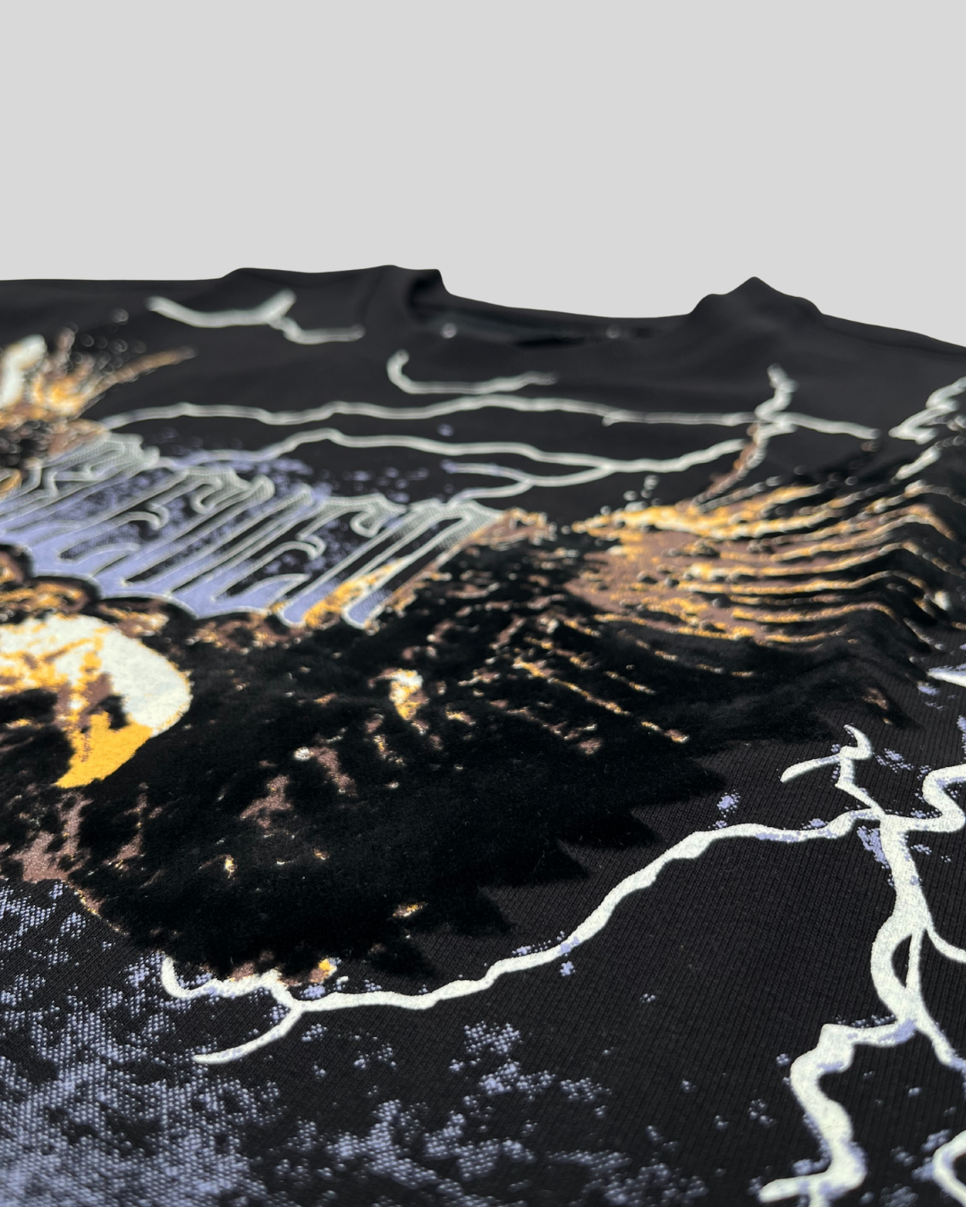 ALPHA HOWL OVERSIZED T-SHIRT (BLACK)