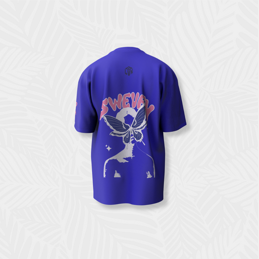 WINGS OF DREAMS OVERSIZED STATEMENT TEE (BLUE)