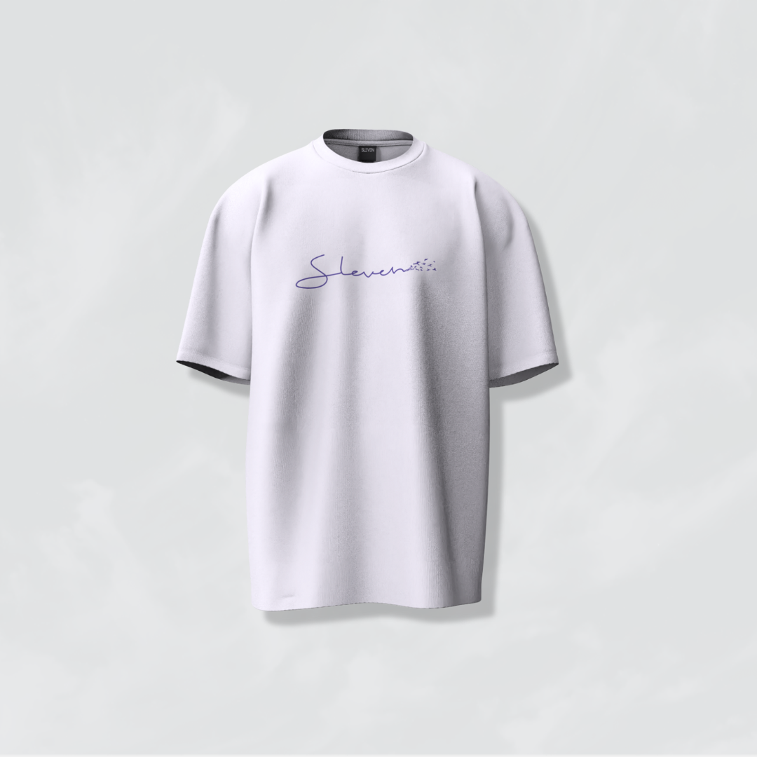 SLEVEN’S SIGNATURE SPARROW OVERSIZED STATEMENT TEE (WHITE)