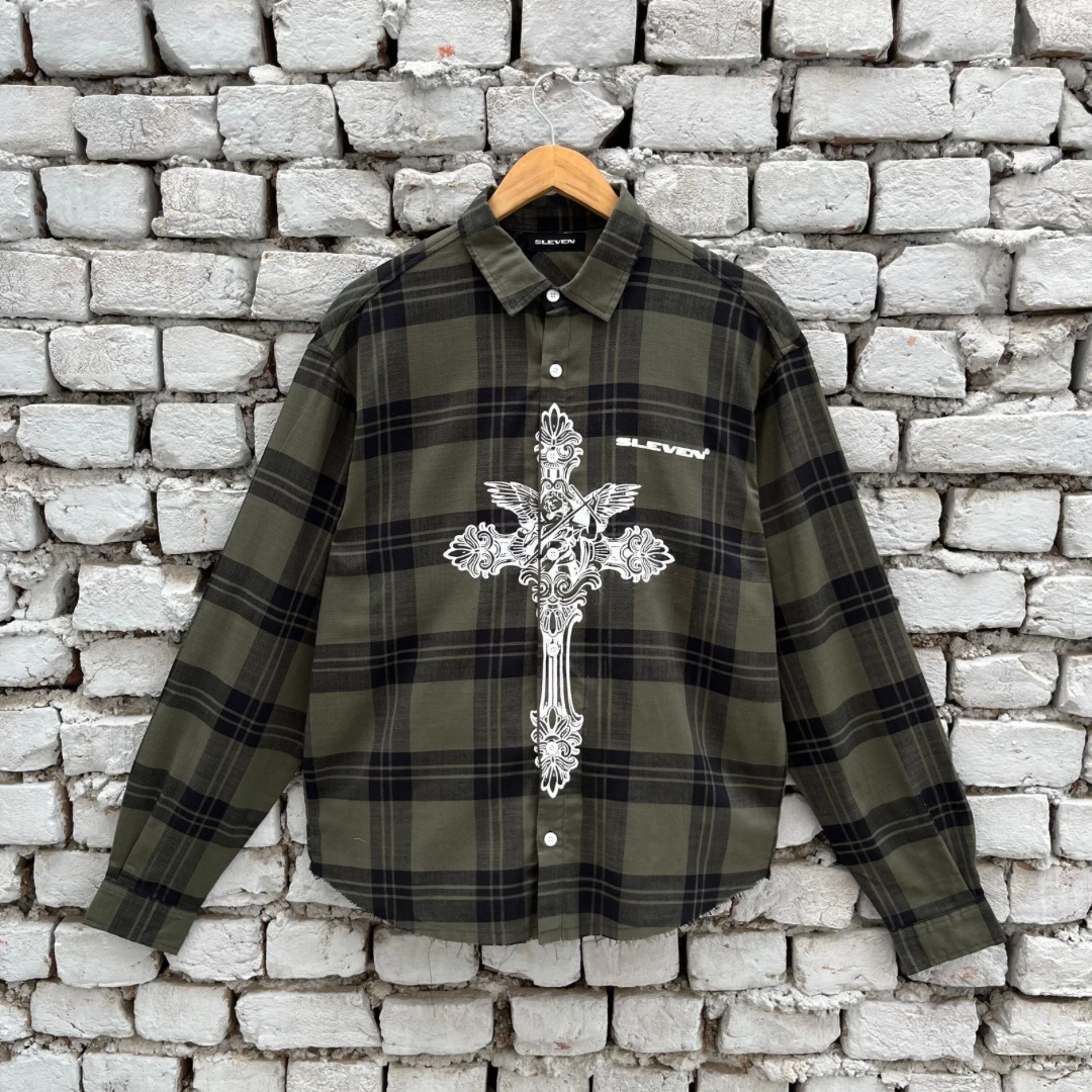 CROSS COUTURE SHIRT (GREEN)