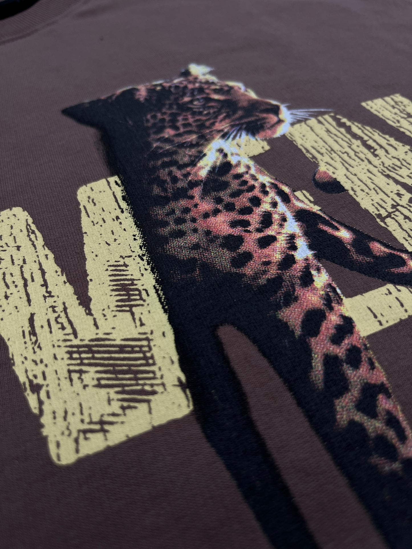 STRONGER THAN INSTINCTS OVERSIZED  T-SHIRT (MOCHA)