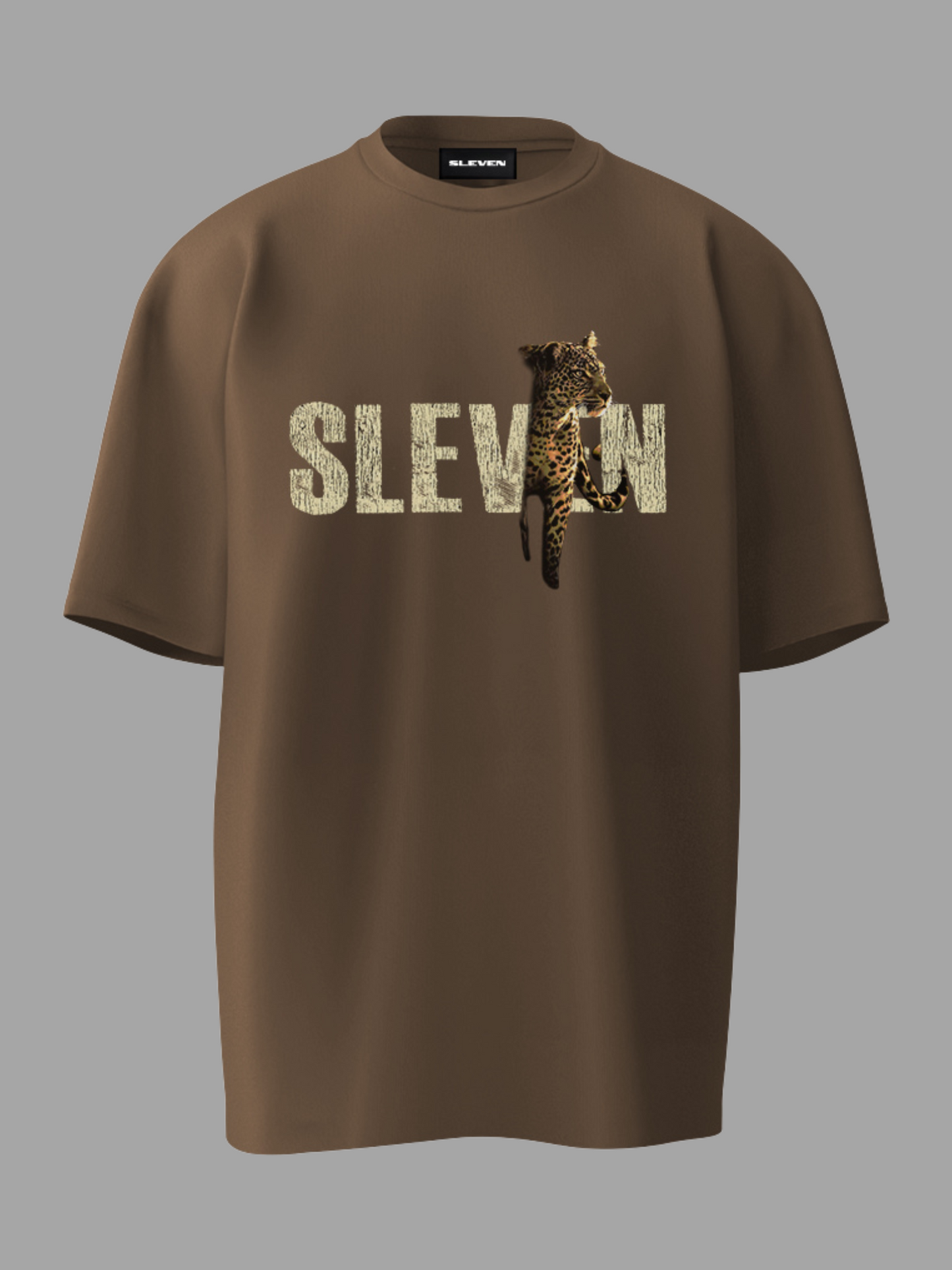 STRONGER THAN INSTINCTS OVERSIZED T-SHIRT (MOCHA)