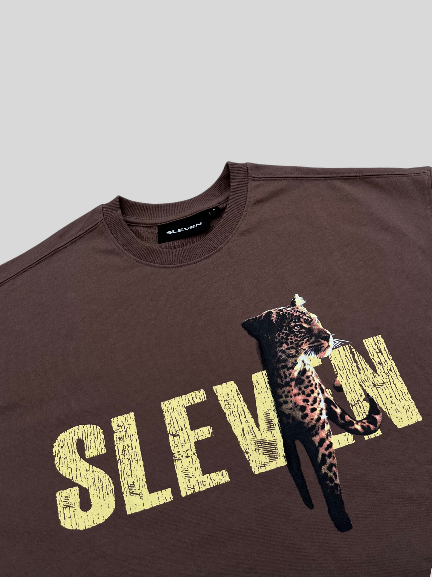 STRONGER THAN INSTINCTS OVERSIZED  T-SHIRT (MOCHA)