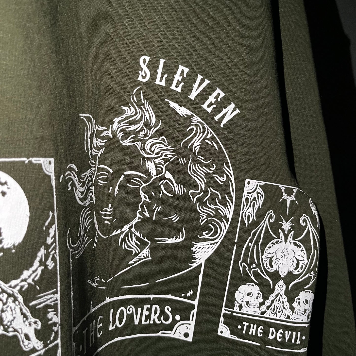 STARGAZE POLO SWEATSHIRT (OLIVE GREEN)