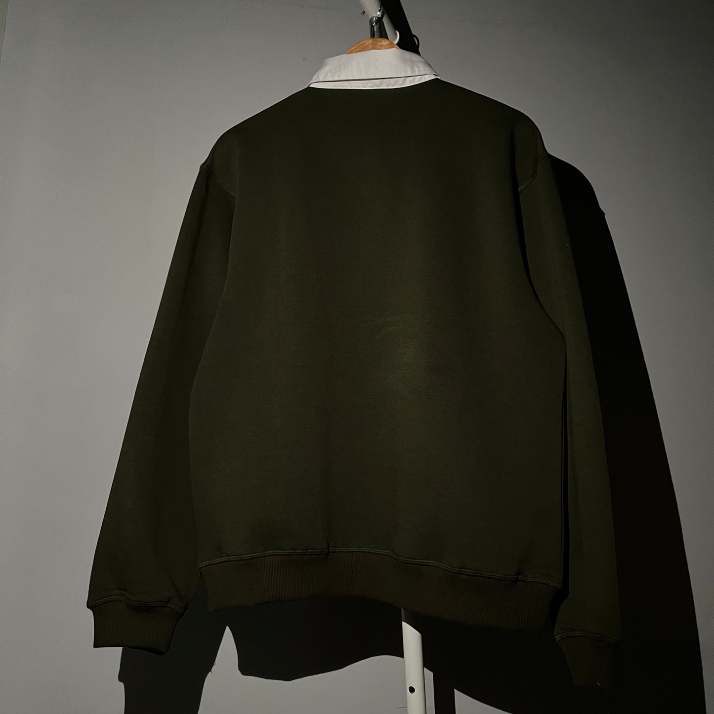 STARGAZE POLO SWEATSHIRT (OLIVE GREEN)