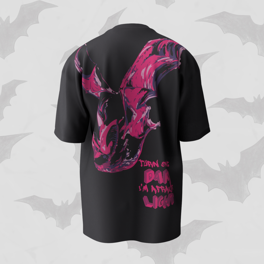 BAT WING OVERSIZED T-SHIRT (BLACK)