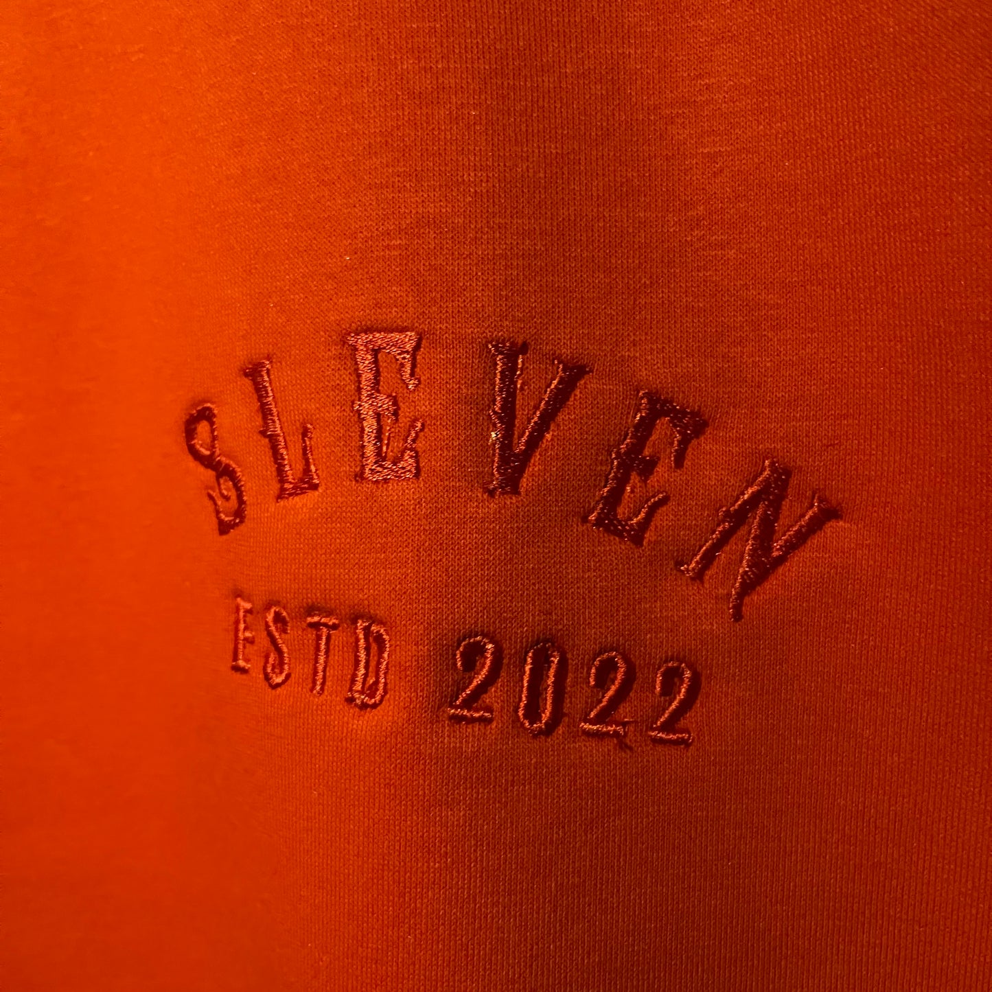 MENTALLY CHECKED OUT POLO SWEATSHIRT (DEEP ORANGE)