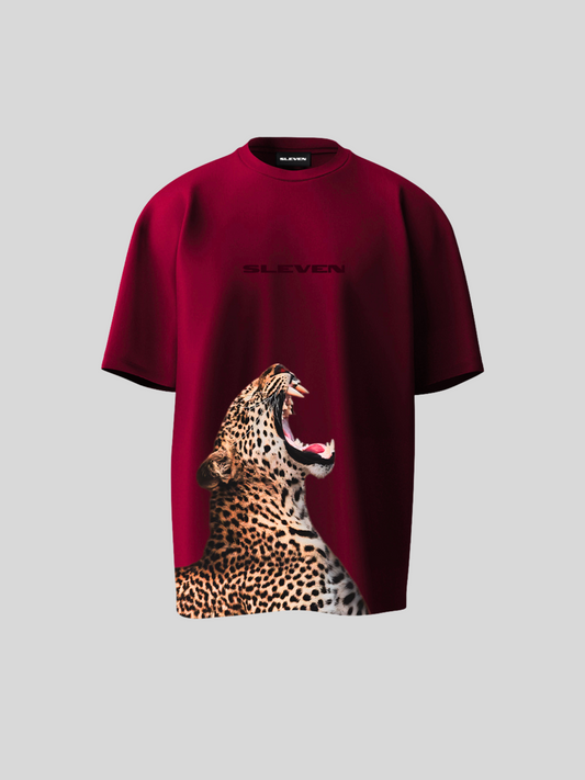 RUN ROGUE OVERSIZED  T-SHIRT (WINERY)