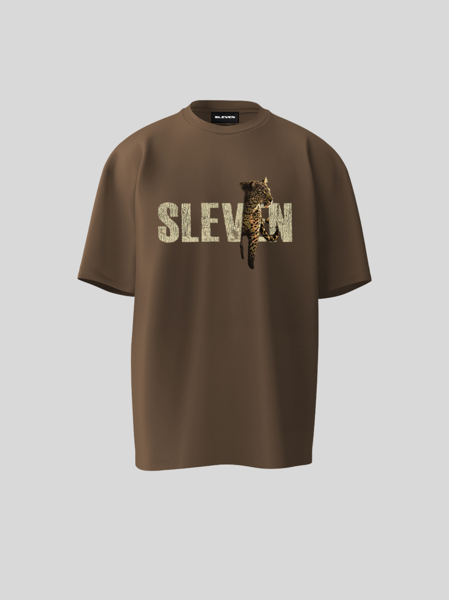 STRONGER THAN INSTINCTS OVERSIZED  T-SHIRT (MOCHA)