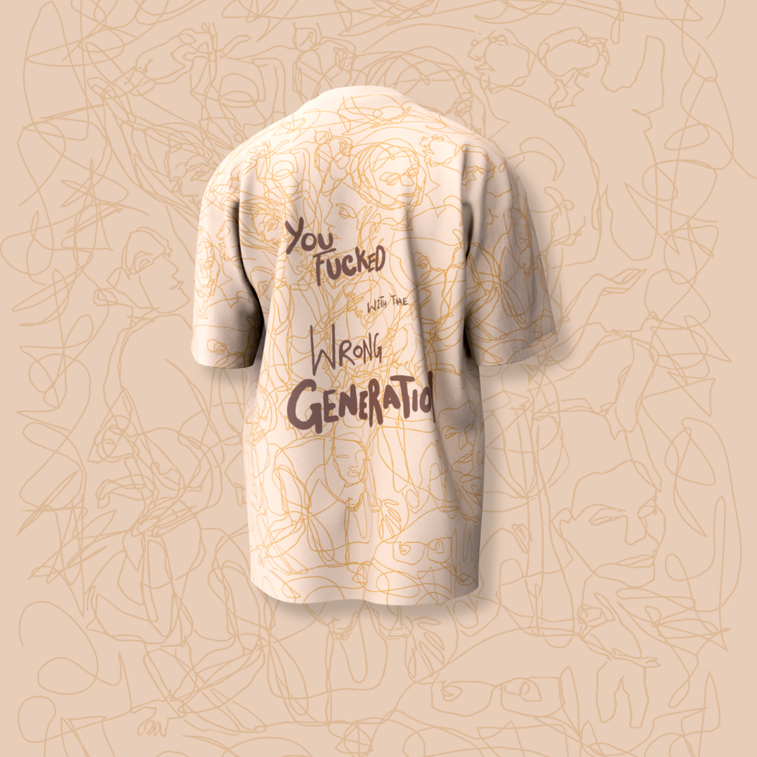 WRONG GEN OVERSIZED T-SHIRT (BEIGE)