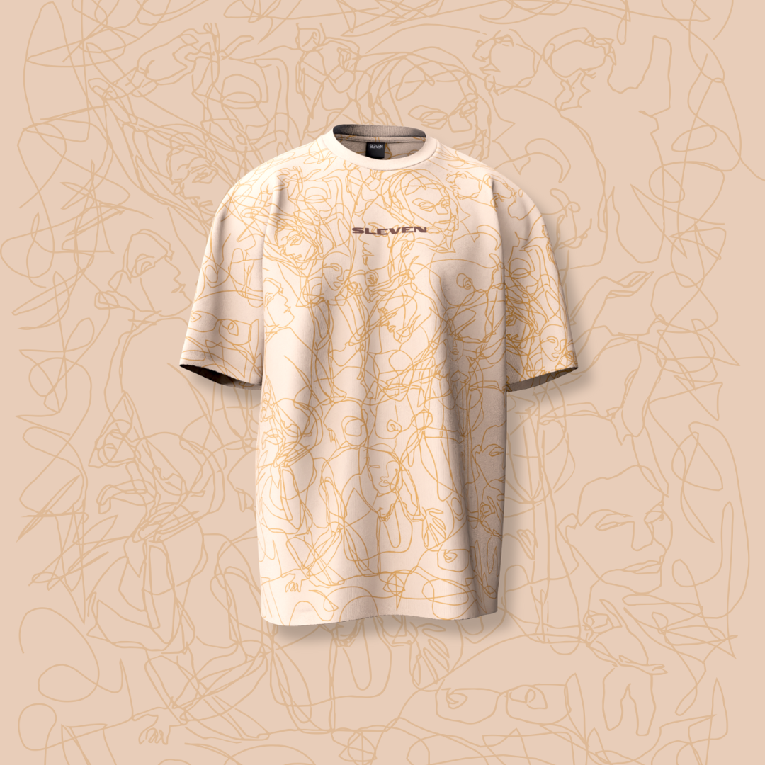 WRONG GEN OVERSIZED T-SHIRT (BEIGE)