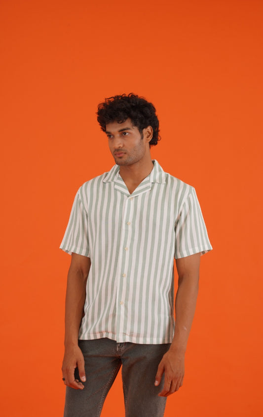 Striped Shirt (Green White)