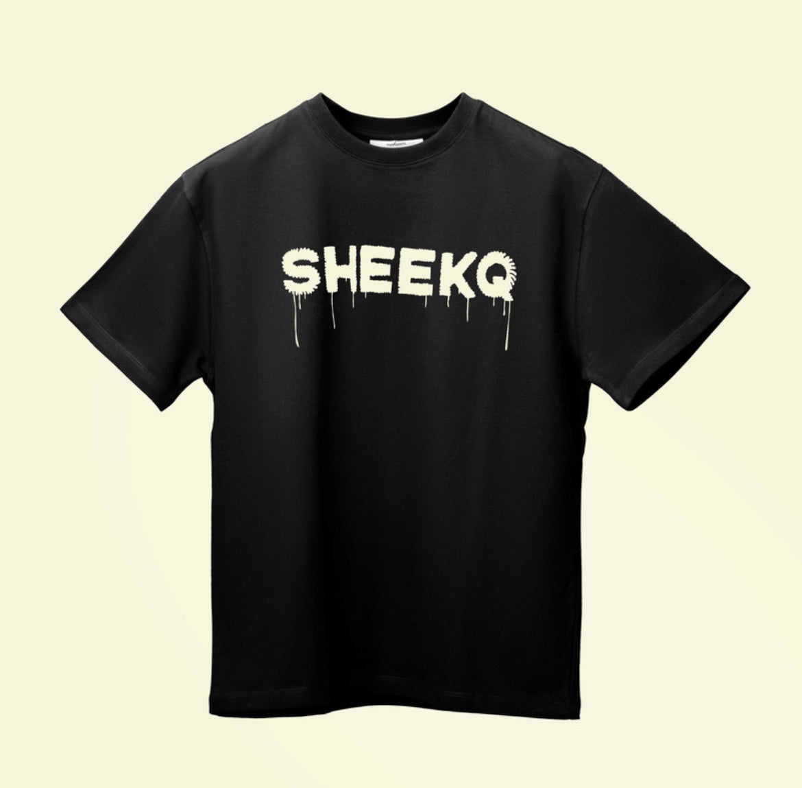 SHEEKQ Zenflow Oversized Statement T-Shirt (Black)