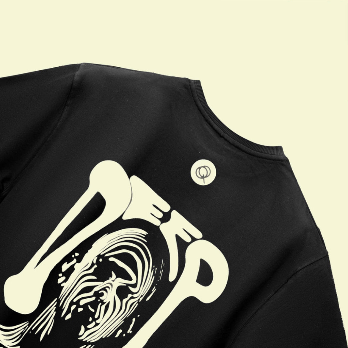 SHEEKQ Zenflow Oversized Statement T-Shirt (Black)