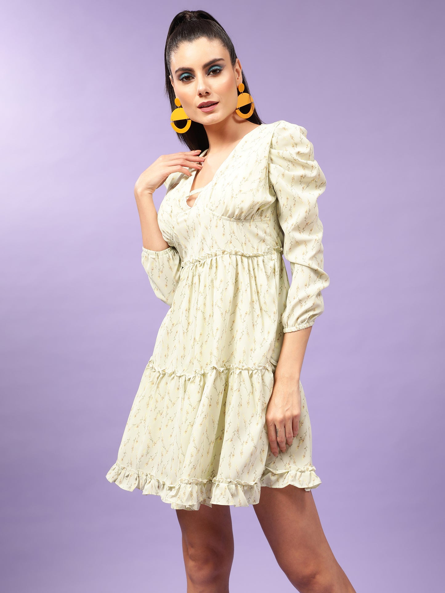Ditsy Flower Printed Dress