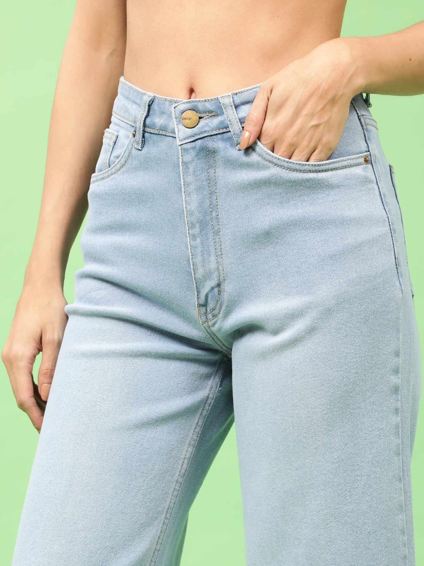 Light Blue Flared Denim