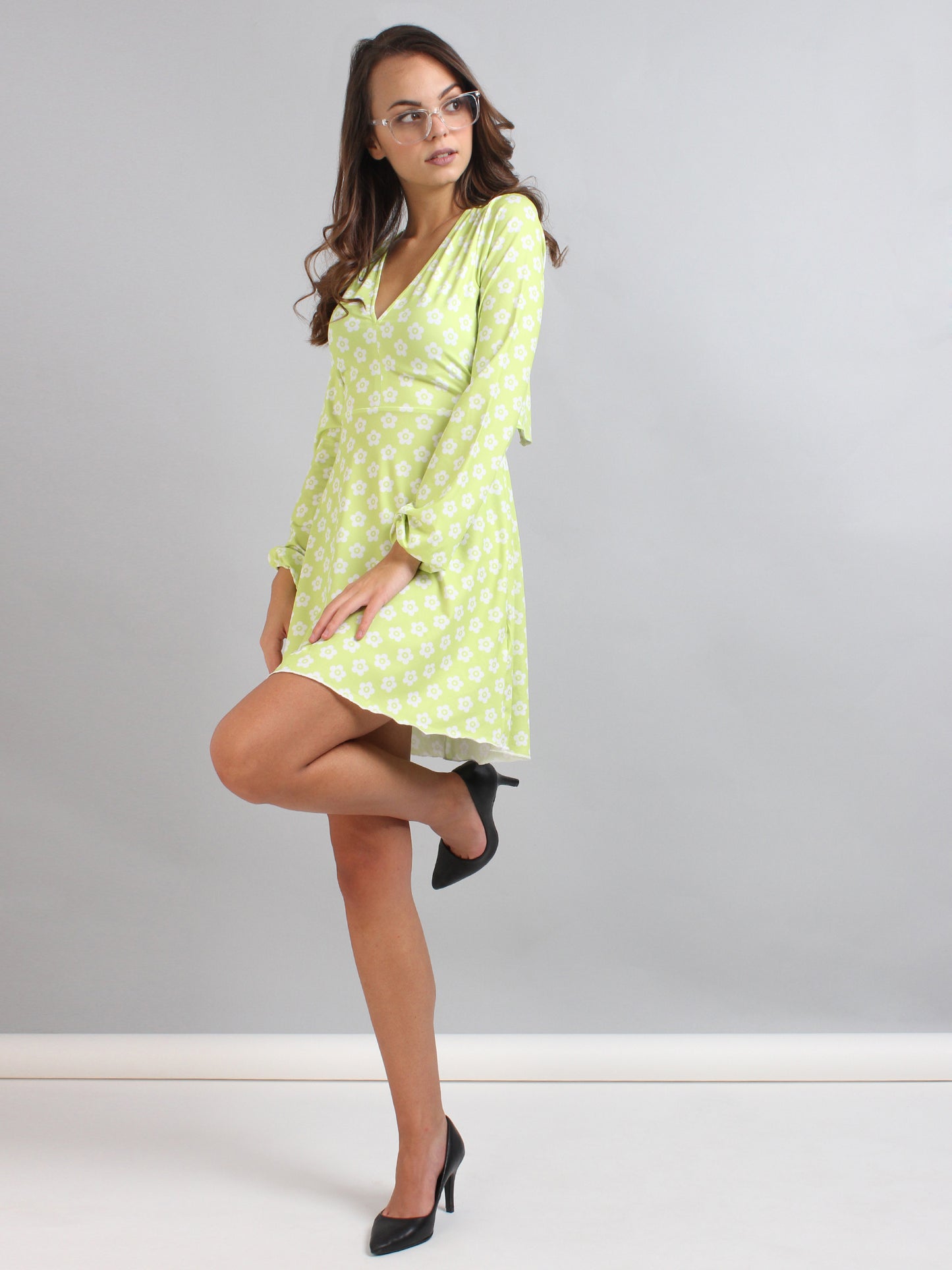 Floral Print A-Line Dress