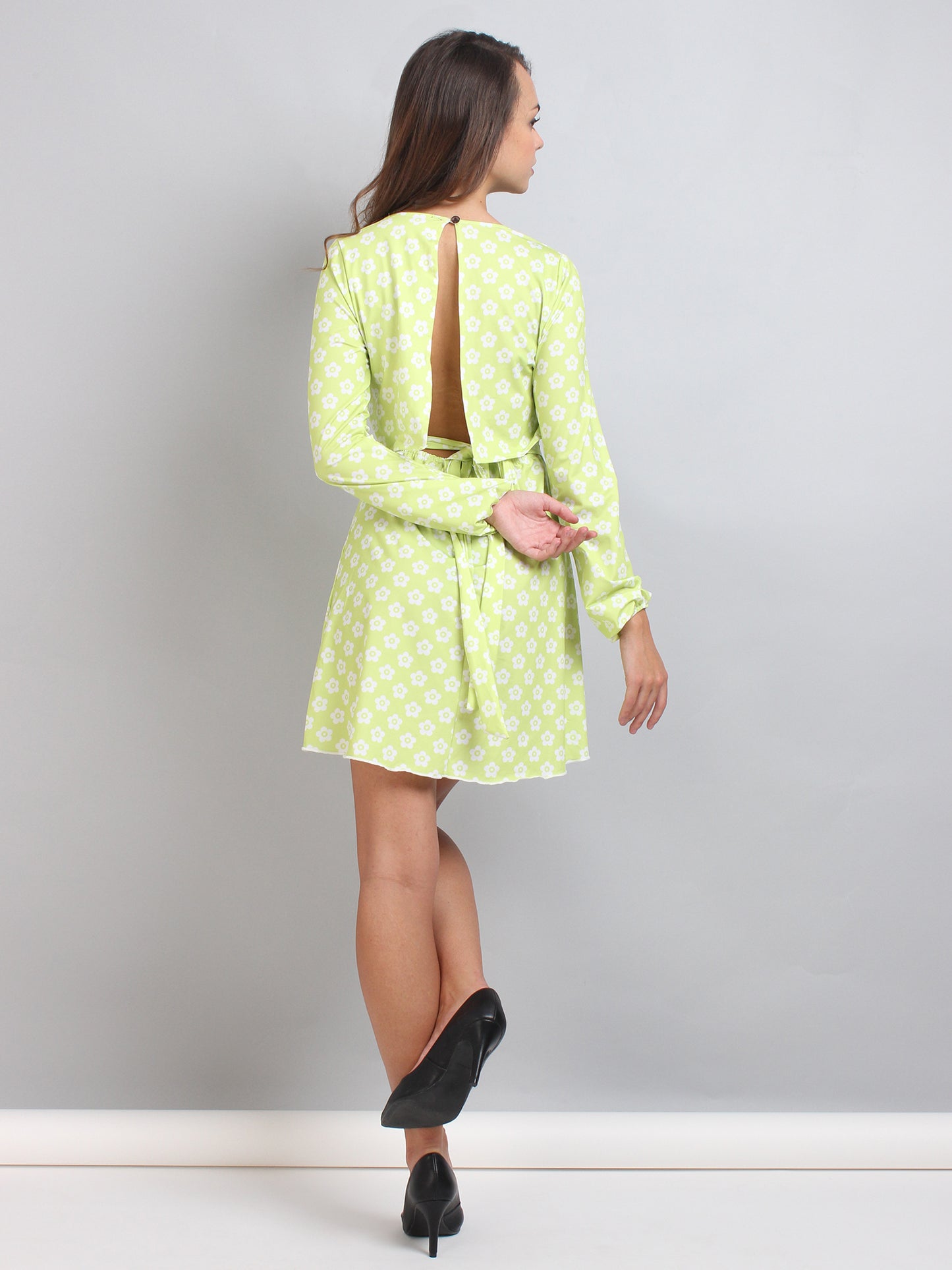 Floral Print A-Line Dress