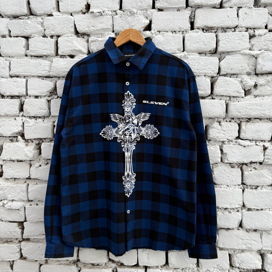 CROSS COUTURE SHIRT (DARK BLUE)