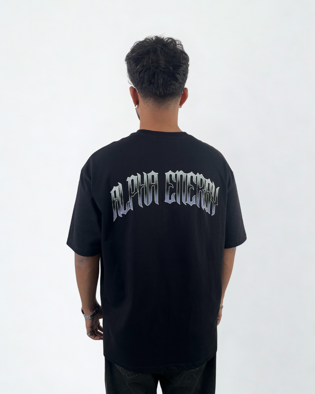 ALPHA HOWL OVERSIZED T-SHIRT (BLACK)