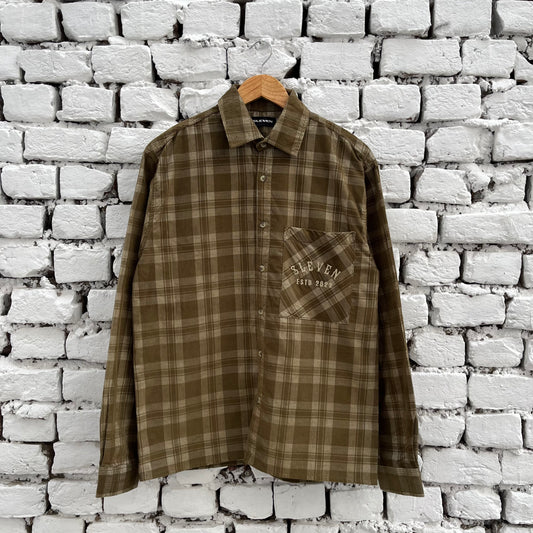 SLEVEN SELECTIVE’S CORDUROY SHIRT (OLIVE GREEN)