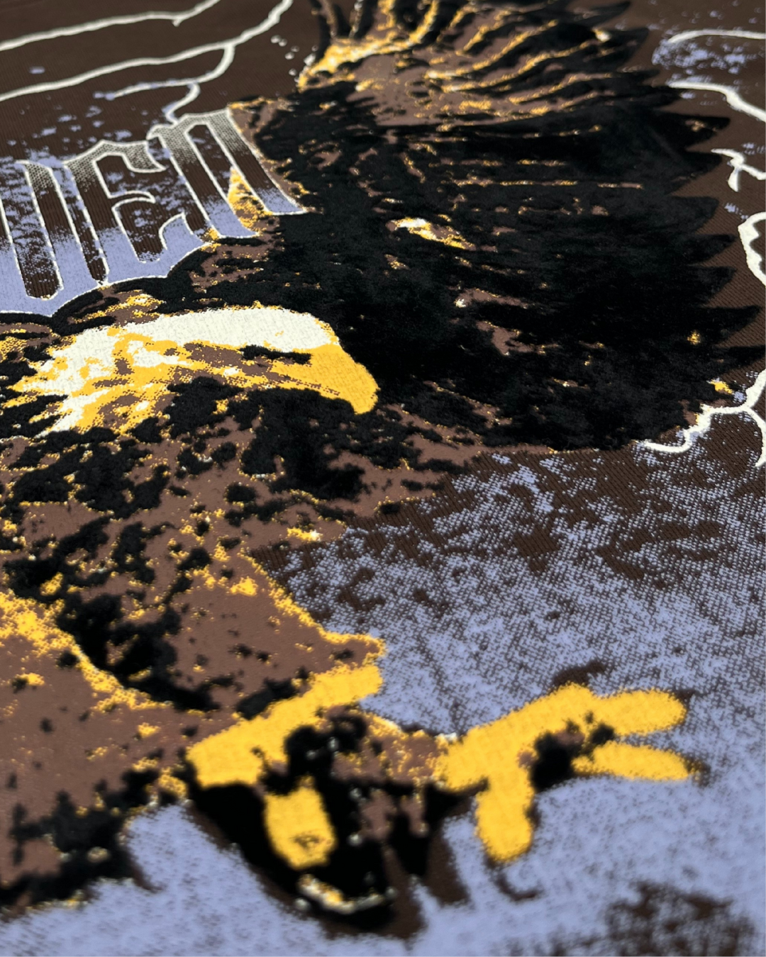 ALPHA HOWL OVERSIZED T-SHIRT (BROWN)