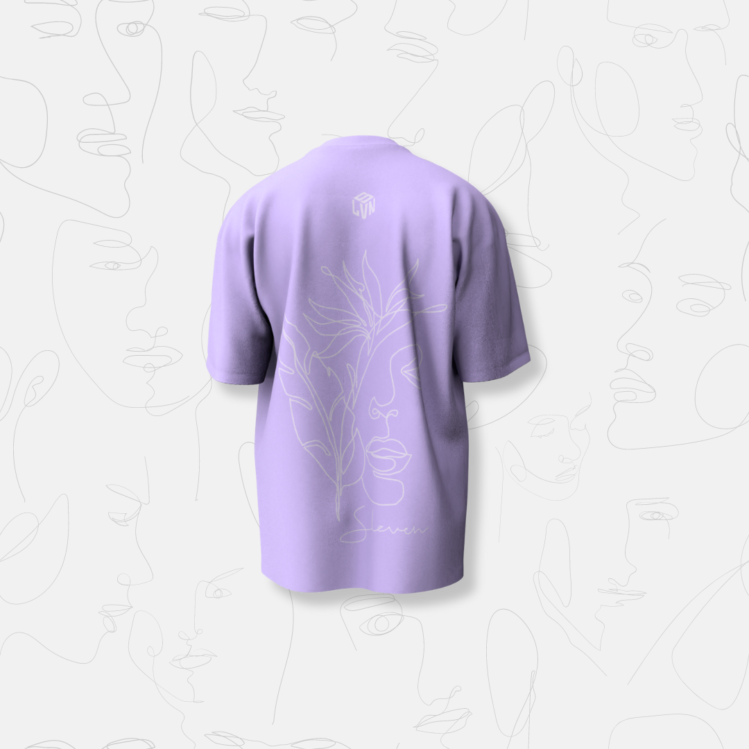 SLEVEN’S WANDERLUST OVERSIZED STATEMENT TEE (LAVENDER)