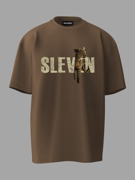 STRONGER THAN INSTINCTS OVERSIZED  T-SHIRT (MOCHA)