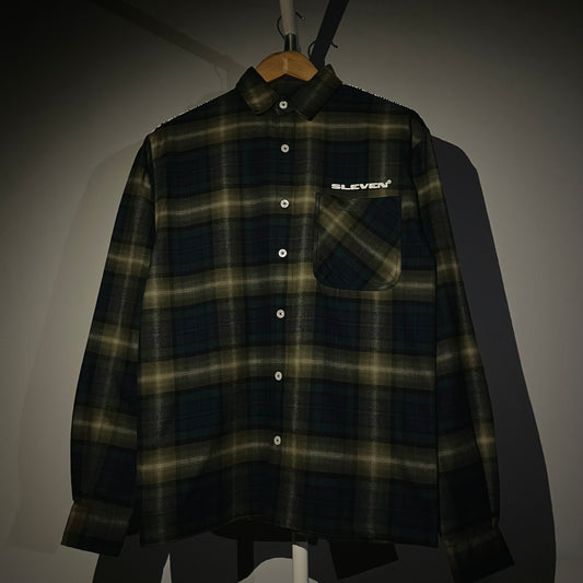 GOTHINK FLANNEL SHIRT (GREEN)