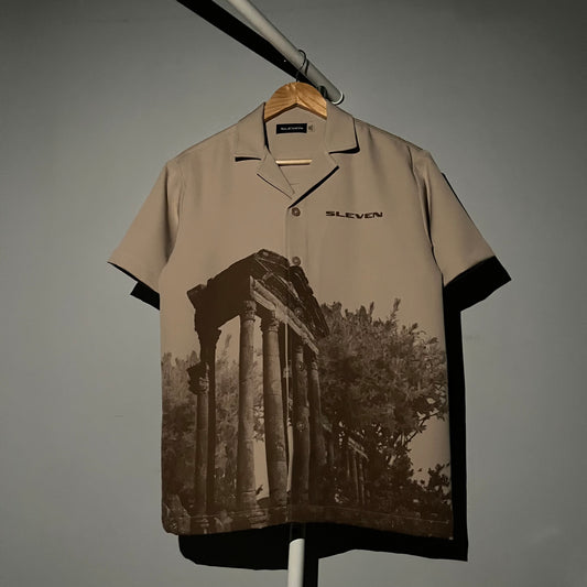 LOST ERA BOWLING SHIRT (BEIGE)