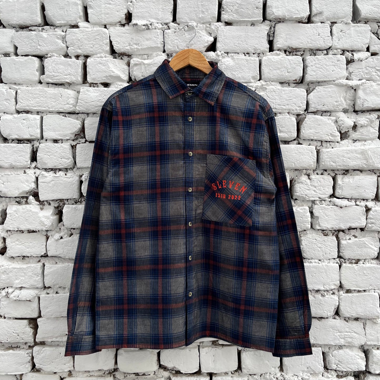 SLEVEN SELECTIVE’S CORDUROY SHIRT (RUSTIC NAVY)