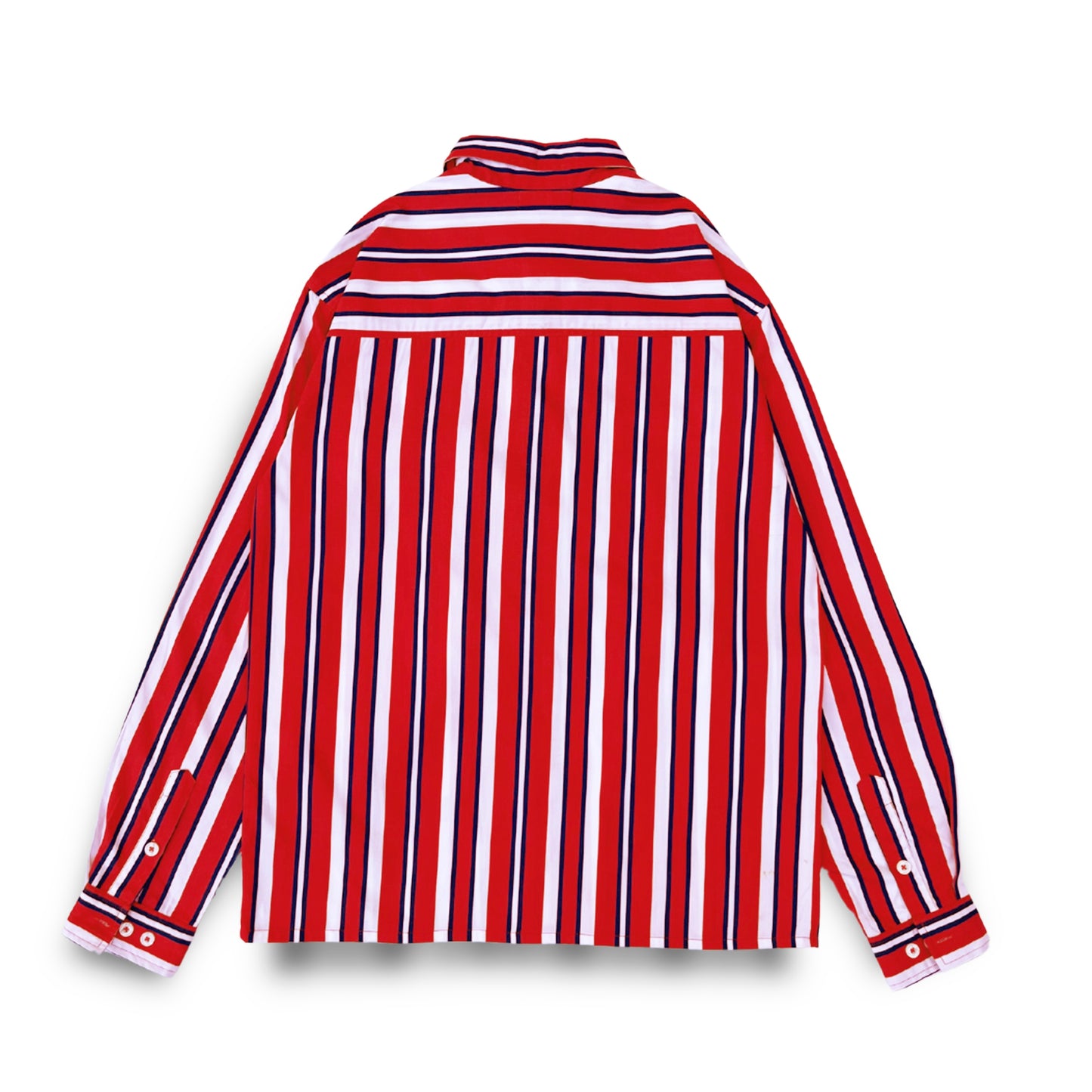 DREAMSCAPE STRIPED SHIRT (NAVY-RED)