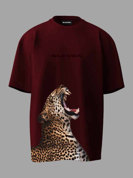 RUN ROGUE OVERSIZED  T-SHIRT (WINERY)