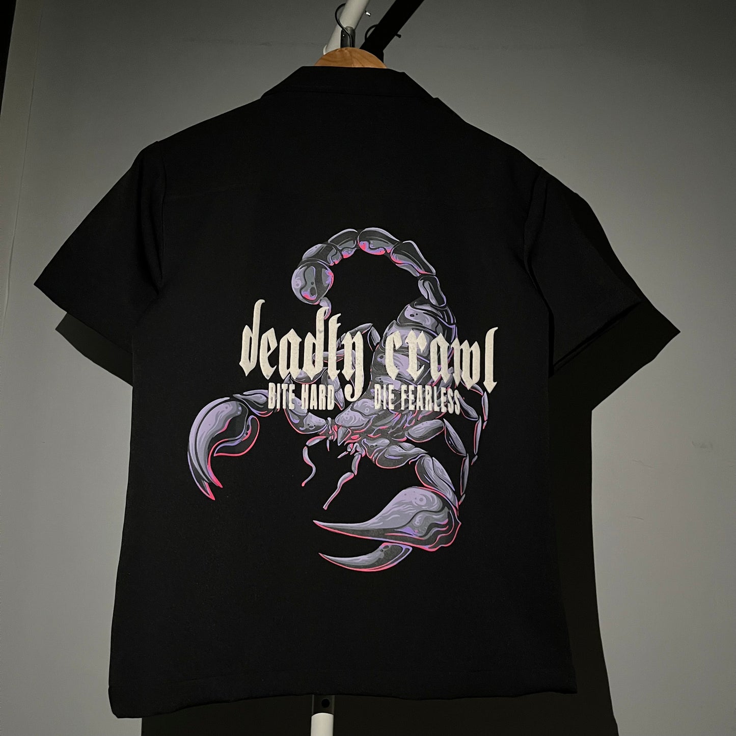 DEADLY CRAWL BOWLING SHIRT (BLACK)