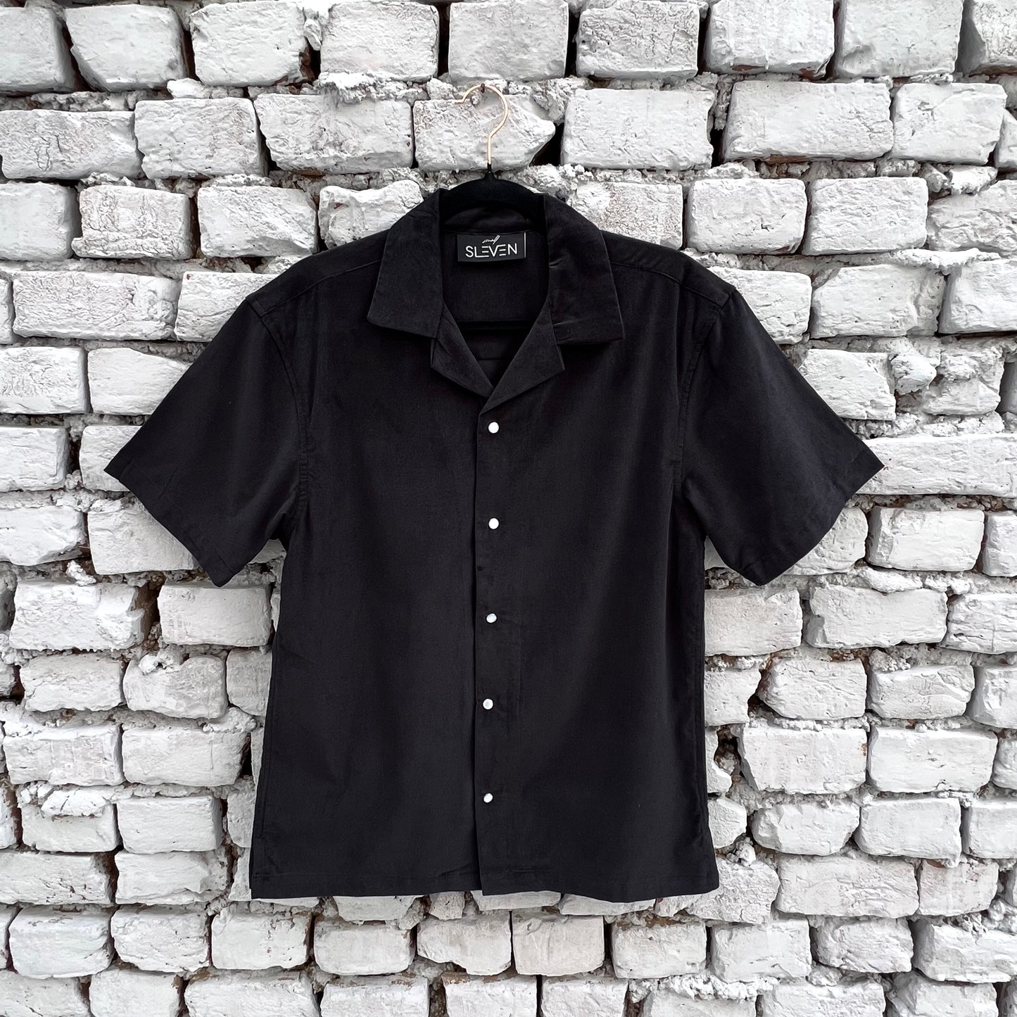 OFF BEAT LUXE CORDUROY SHIRT (BLACK)