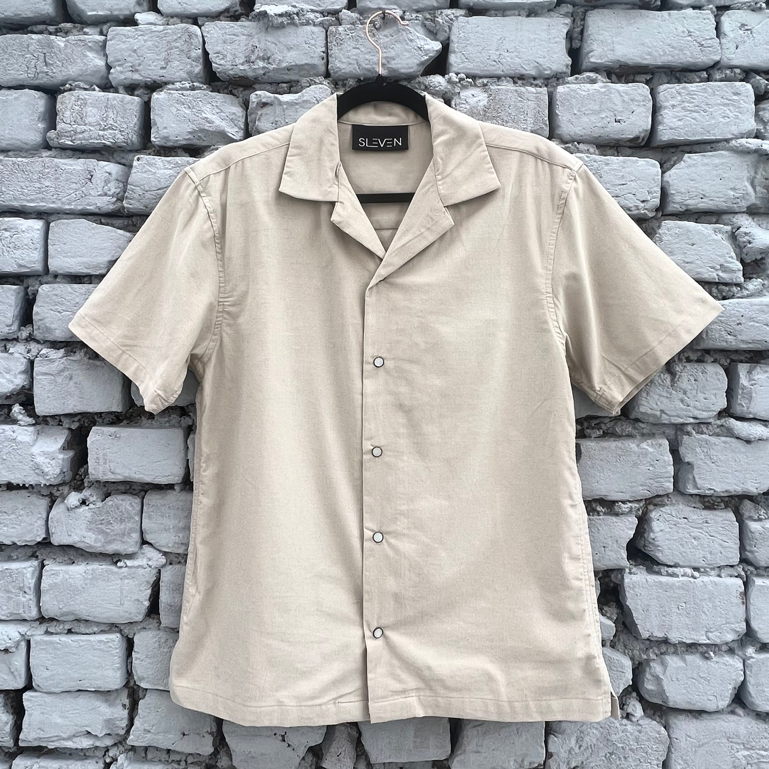 OFF BEAT LUXE CORDUROY SHIRT (BEIGE) – Sleven