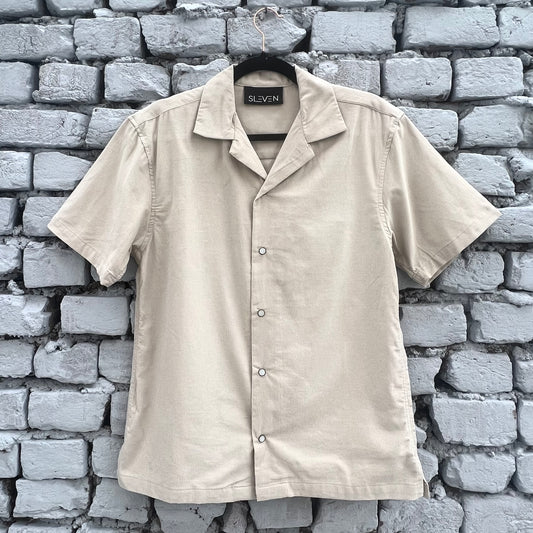 OFF BEAT LUXE CORDUROY SHIRT (BEIGE)