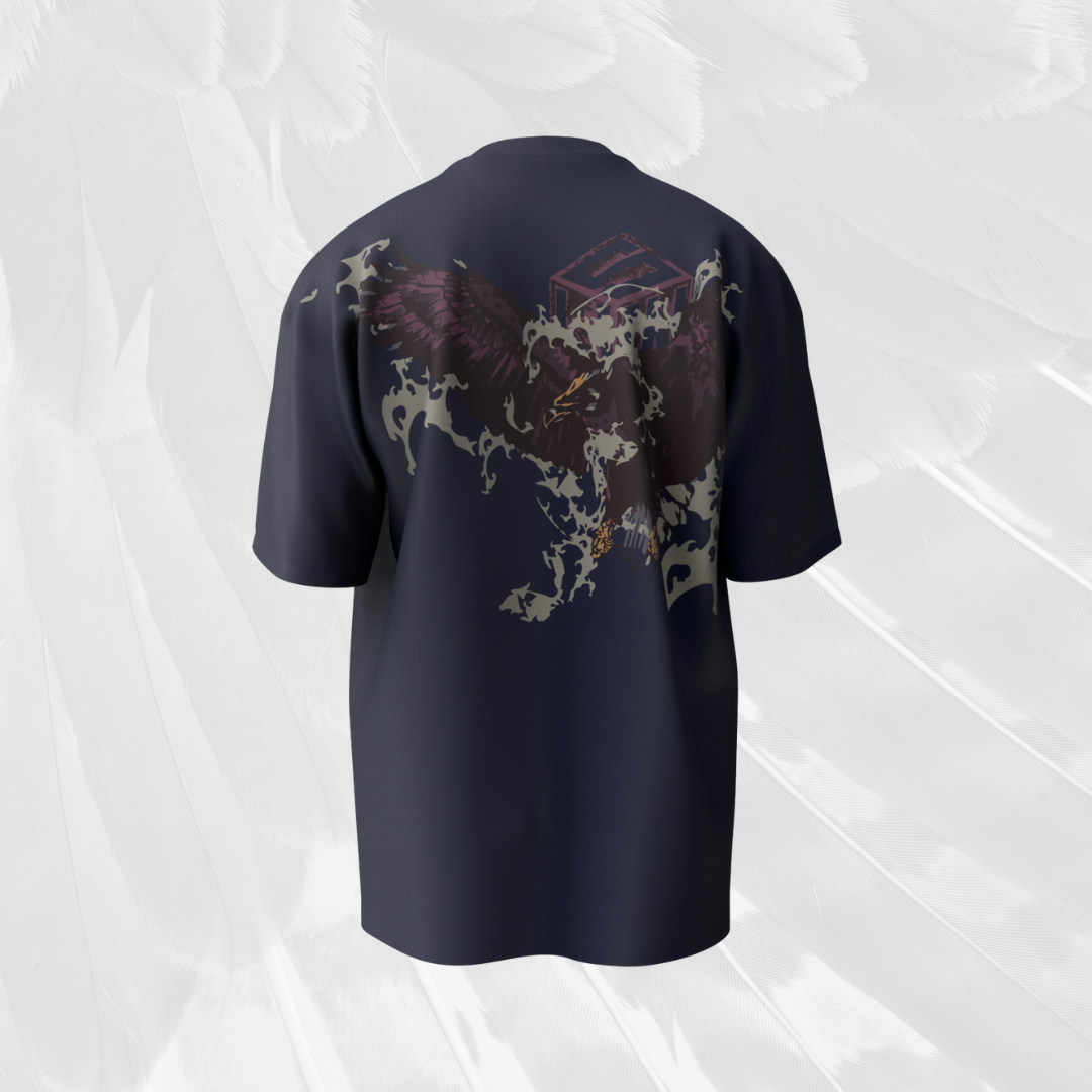 EAGLE OVERSIZED T-SHIRT (NAVY)