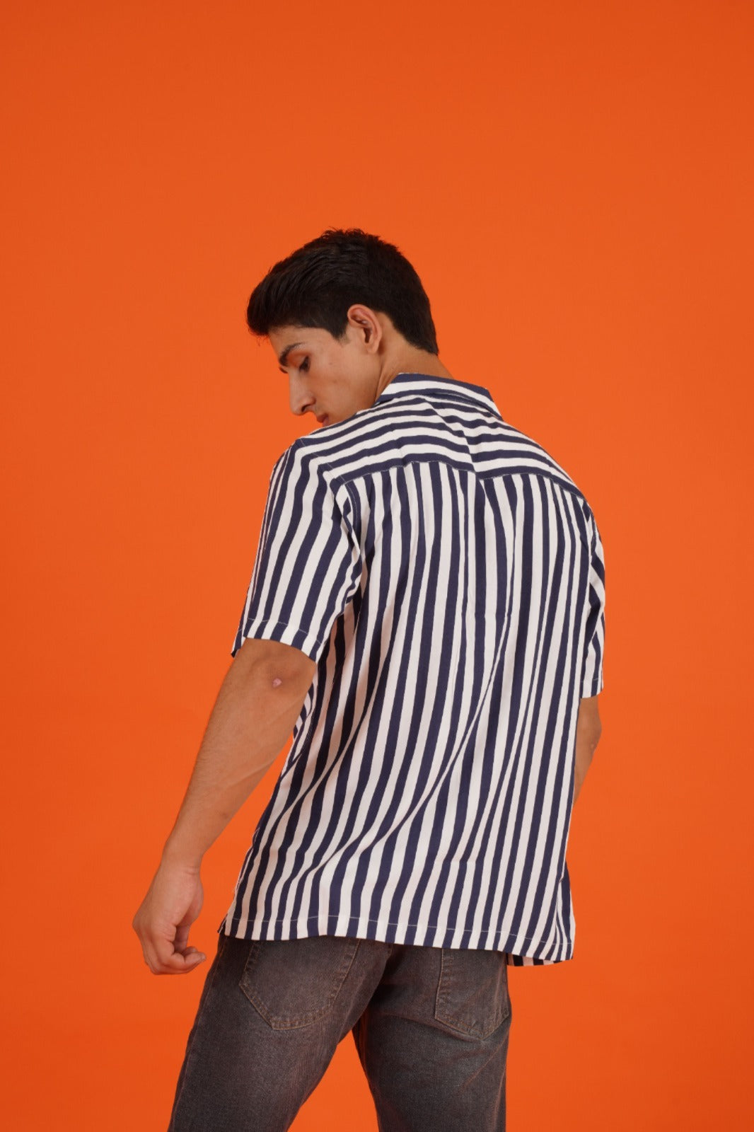 Striped Shirt (Navy White)