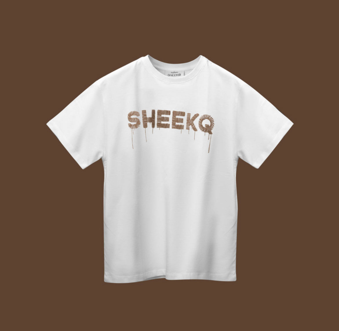 SHEEKQ Zenflow Oversized Statement T-Shirt (White)