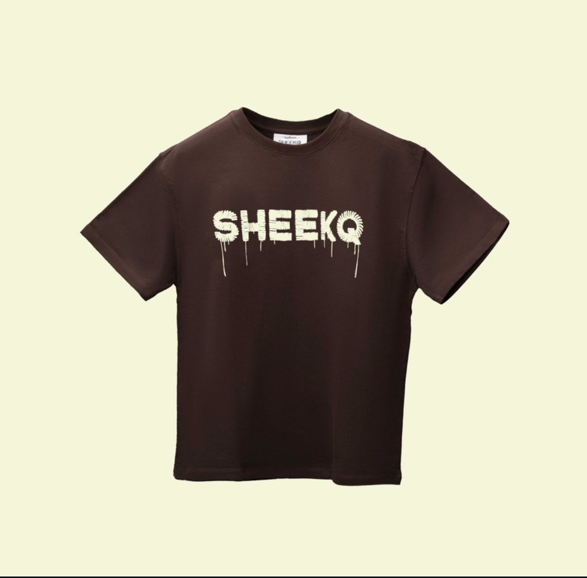 SHEEKQ Zenflow Oversized Statement T-Shirt (Brown)t