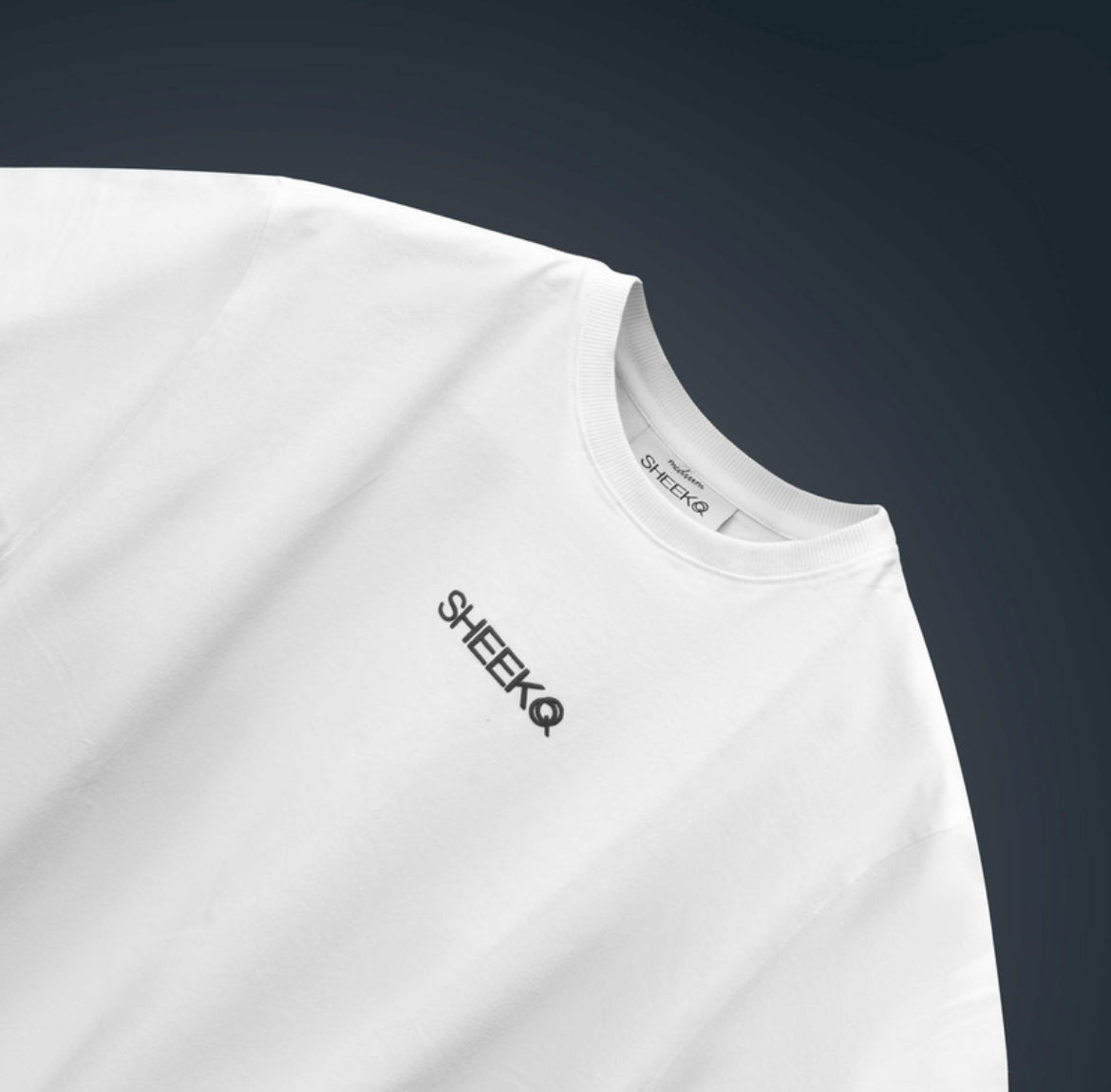SHEEKQ Skelefly Oversized Statement T-shirt (White)