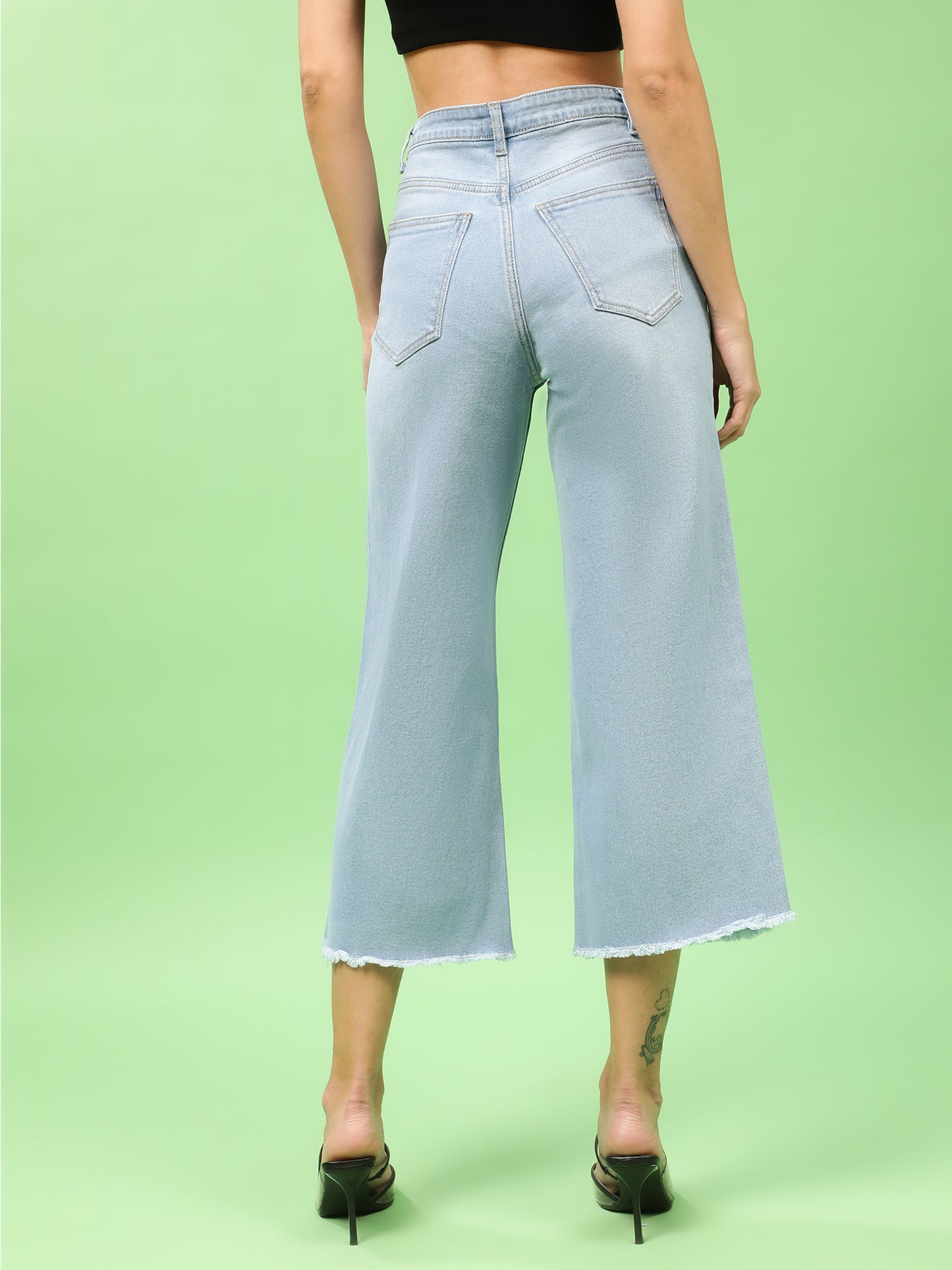 Light Blue Flared Denim
