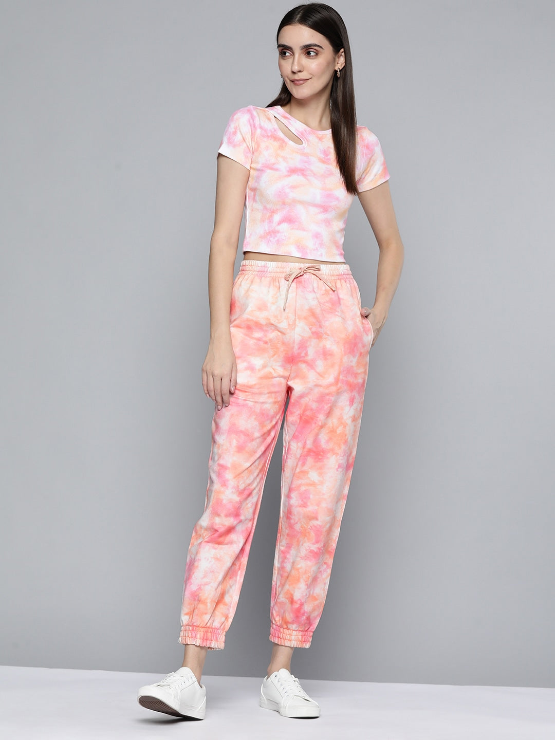 Peach Tie & Dye Co-Ord Set