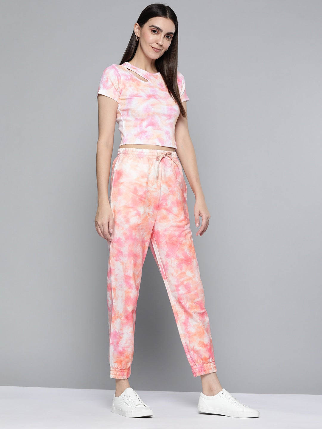 Peach Tie & Dye Co-Ord Set