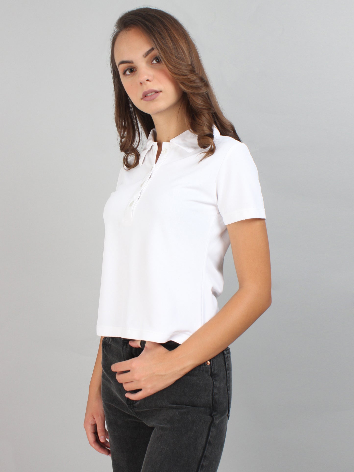 White Polo T-Shirt
