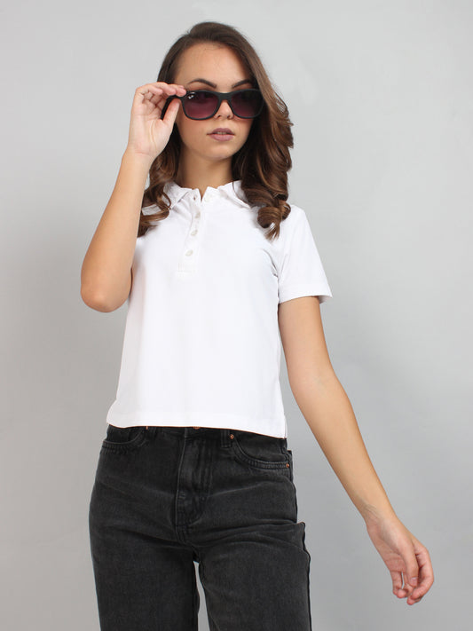 White Polo T-Shirt