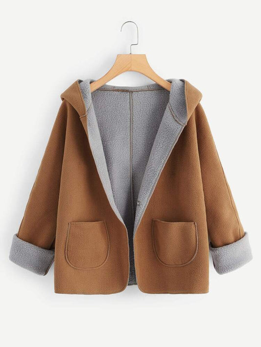 Fleece Hooded Coat
